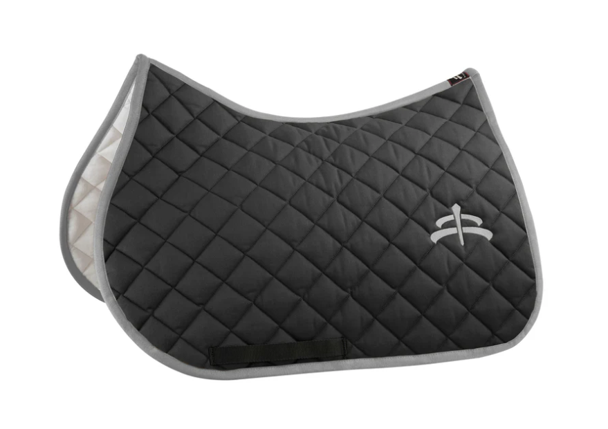 Makebe wadded saddle pad with logo